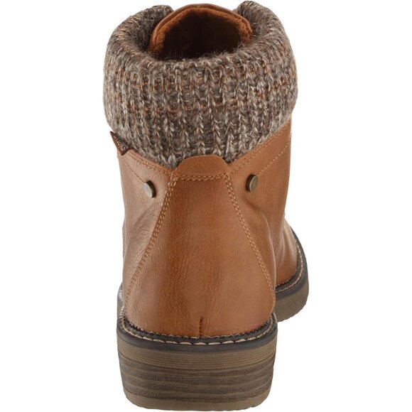 Women's Leather Hiking Boots Chestnut 9.5 Wide Ankle Length Comfort Durable - Picture 3 of 7